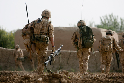 L'armée britannique mène depuis le 23 juin dans la province du Helmand, fief des talibans, une offensive d'envergure baptisée Griffe de panthère. (Photo : Reuters)