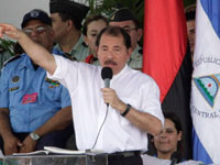 Le président du Nicaragua Daniel Ortega, lors de la célébration du 30e anniversaire de la révolution sandiniste, le 19 juillet à Managua.(Photo : Reuters)