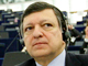Le président de la Commission européenne José Manuel Barroso (d) lors d'une session du Parlement européen à Strasbourg, le 15 juillet 2009.(Photo : Reuters)