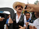Le préisdent déchu du Honduras Manuel Zelaya à Las Manos, un poste contrôle à la frontière de son pays et du Nicaragua, le 24 juillet 2009.(Photo : AFP)