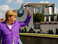 La chancelière allemande Angela Merkel à Berlin le 23 août.(Photo : AFP)