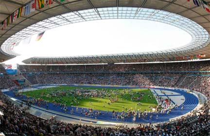 Les athlètes ont dit adieu au Stade Olympique de Berlin. Les Mondiaux 2011 auront lieu à Daegu en Corée du Sud.(Photo: Reuters)