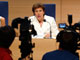 La ministre de la Santé Roselyne Bachelot lors d'une conférence de presse le 24 août 2009.(Photo: Reuters)