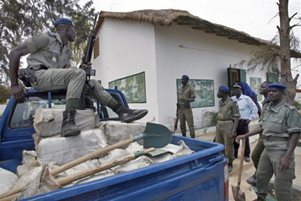 Saisie de drogue par la police sénégalaise à proximité de la ville de Nianing.(Photo : AFP)