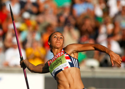 La beauté du geste chez l'Anglaise Jessica Ennis, championne du monde de l'heptathlon.(Photo: Reuters)