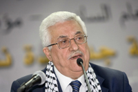 Le président palestinien Mahmoud Abbas lors du congrès du Fatah&nbsp;à Bethléem en Cisjordanie, le 8&nbsp;août 2009.(Photo : Reuters)