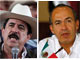 Le président déchu du Honduras, Manuel Zelaya (G) doit rencontrer son homologue mexican, Felipe Calderon (D).(Photos : Reuters / Montage : RFI)