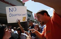 Du Maryland à la Pennsylvanie, en passant par le Colorado (photo), cette réforme provoque de nombreuses manifestations. (Photo : AFP)