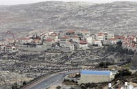Une vue générale de Pigsat Zeev, au nord de Jérusalem.(Photo : AFP)