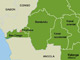 Les expulsés viennent des provinces frontalières qui vont du Bas-Congo au Katanga.(Carte : RFI)