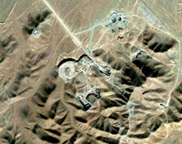 Photo satellite du 25 septembre 2009, du deuxième second site iranien d'enrichissement de l'uranium près de la ville de Qom révélé par Téhéran à l'AIEA.(Photo : Reuters)