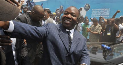 Ali Bongo remporte les élections présidentielles du Gabon avec 41,73 % des votes.(Photo : Issouf Sanogo / AFP)
