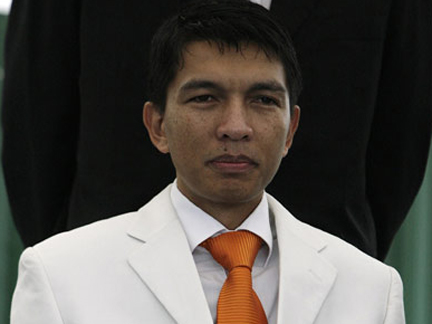 Andry Rajoelina, le président de la Haute autorité de transition.(Photo : Siphiwe Sibeko/Reuters)
