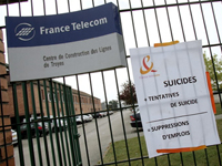 L'agence France Telecom de Troyes.( Photo: Alain Julien/ AFP )