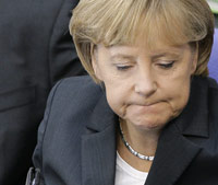 Angela Merkel au Bundestag de Berlin le 8 septembre 2009.(Photo : Tobias Schwarz/Reuters)