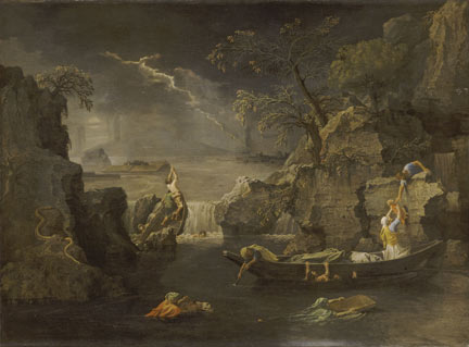 "Le déluge" de Nicolas Poussin (1660).© Musée du Louvre, Paris.