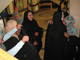 Jeunes filles chiites à la madrassa Om-al-momenin Khadija (madrassa de l’Ayatollah Mohseni)(Photo: Sophie Malibeaux)