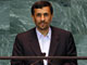 Le président iranien Mahmoud Ahmadinejad lors de son discours à la tribune de l'ONU, à New York, le 23 septembre.(Photo : Mike Segar/Reuters)