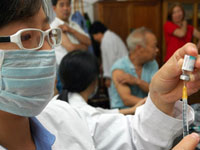 Le ministère chinois de la Santé prévoit de vacciner 5% des 1,3 milliards&nbsp;de Chinois&nbsp;avant la fin de l'année 2009.(Photo : AFP)