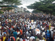 Des milliers de manifestants de l'opposition dans les rues de Conakry, le 13 septembre 2009.(Photo : AFP)