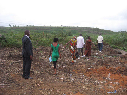 La décharge d’Akouédo, à l’emplacement du premier déversement des déchets toxiques en 2006.(Photo : N. Navarro/RFI)