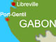Deux personnes ont été tuées à Port-Gentil, la deuxième ville du pays.(Carte : RFI)