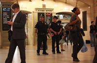Grand Central sous haute surveillance, à New York, le 22 septembre 2009. Un projet d'attentat sur le sol américain avait été annoncé.(Photo : Mario Tama/AFP, Getty)