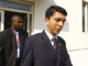Le chef de la transition malgache Andry Rajoelina à sa sortie du centre Joachim Chissano, le 6 août 2009.(Photo : Carlos Litulo / AFP)