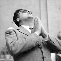 Federico Fellini, mars 1955.DR
