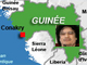 Le chef de l'Etat libyen Mouammar Kadhafi à la rescousse de la Guinée.(Carte: Montage/RFI )