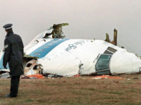 Les débris du cockpit du Boeing 747 de la Pan Am, à Lockerbie en Ecosse, le 22 décembre 1988.( Photo : AFP )