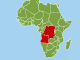 C'est dans la région du bas-Congo, située près de Kinshasa, qu'ont lieu des expulsions massives.(Carte : RFI)
