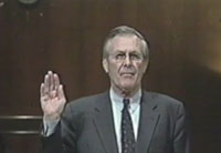Donald Rumsfeld, secrétaire d’Etat américain à la Défense.(Photo : DR)
