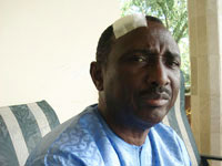 Sidya Touré dans sa maison de Conakry.(Photo : RFI)