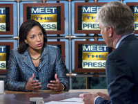 La représentante des Etats-Unis à l’ONU Susan Rice&nbsp;a tenu des propos sévères à l’égard de Téhéran, sur NBC, le 4 octobre.(Photo : Reuters)