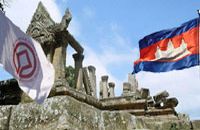 ເຂົາພຣະວິຫານ ຝາກເບື້ອງປະເທດ
ກຳພູເຈັຍ  ຮູບ/RFI/Cambodge
