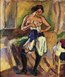 Jules Pascin, "Kobieta w gorsecie", 1909, Kolekcja prywatnaMusée Maillol-Fondation Dina Vierny