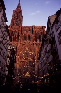 Katedra w Strasbourgu w Noc WigilijnąL. Holder