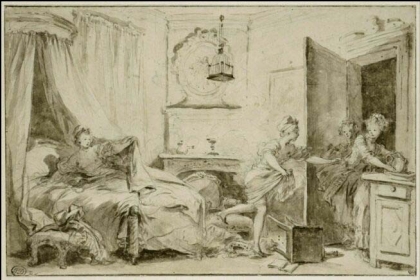 Jean-Honoré Fragonard (1732-1806), <em>Moja koszula płonie!</em>, Paryż, Luwr (C) RMN/ Berizzi