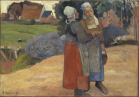 Paul Gauguin,<em>Bretońskie chłopki</em>,  1894, olej, płótno, Muzeum Orsay, Paris.Fot. RMN - Hervé Lewandowski