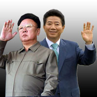  Kim Jong Il  i  Roh Moo hyun(Fot. AFP/ Montaż: L. Mouaoued/RFI)
