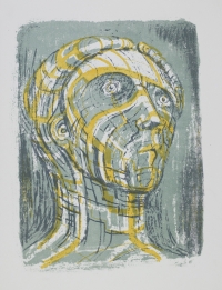 Henry Moore, <em>Głowa Prometeusza</em>, 1950, litografia©The Henry Moore Foundation