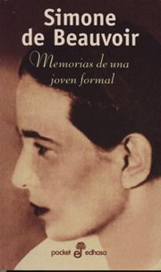 Okładka hiszpańskiego wydania "Pamiętnika statecznej panienki" Simone de Beauvoir © Edhasa
