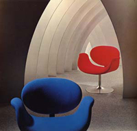 "Cygne", wzór, Pierre Paulin, Superdesigner, 1960.© Archives Paulin