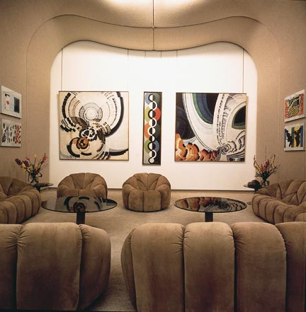 Pierre Paulin, Salon w Pałacu Elizejskim, 1971(Photo : Olivier Amsellem/ Collection Mobilier national)