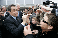 Nicolas Sarkozy w Salonie Rolniczym 23 lutego 2008Foto: Reuters