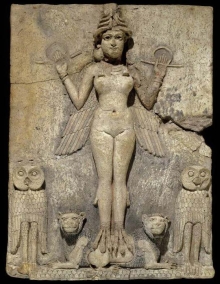 Płytka ceramiczna „Królowa Nocy”, epoka paleobabilońska, British Museum© The Trustees of the British Museum