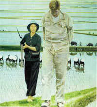 Gilles Aillaud, «Vietnam, Bitwa o ryż» (1968)
Coll. Part. Courtesy Galerie de France © Adagp, Paris 2008