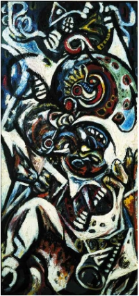 Jackson Pollock, <em>Birth (Narodziny)</em>, 1938-1941, Tate, London©Pollock-Krasner Foundation Inc. Photo © Tate, London, 2008 