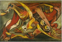 Jackson Pollock, <em>Man, Bull, Bird,</em> 1938-1941, Berry Hill Galleries, New York©ADAGP, Paris 2008